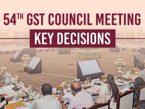 54th GST Council Meeting Decisions