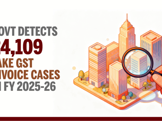 Govt Detects 24,109 Fake GST Invoice Cases in FY 2025-26