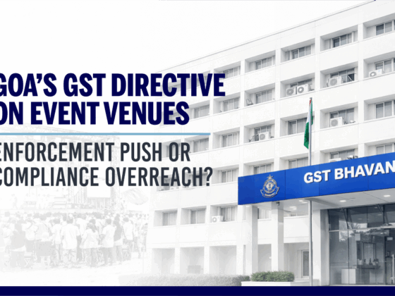 Goa’s GST Directive on Event Venues