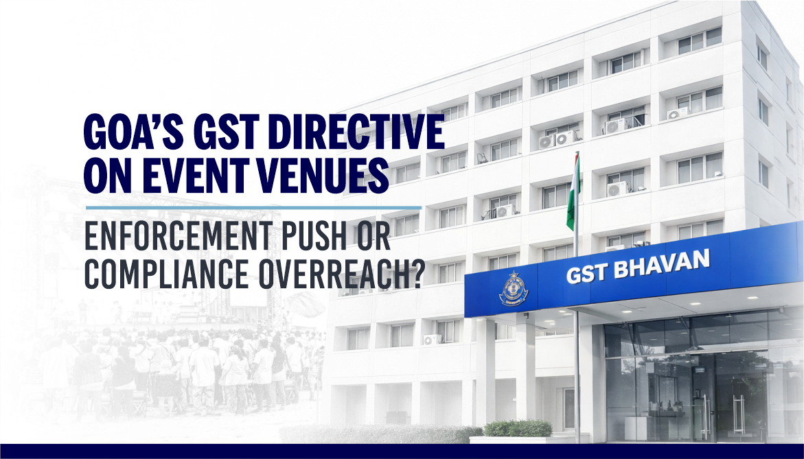 Goa’s GST Directive on Event Venues